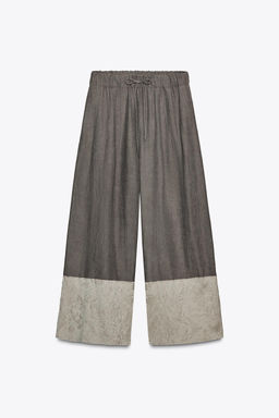 JACQUARD COMBINATION TROUSERS ZW COLLECTION - Zara фото 4