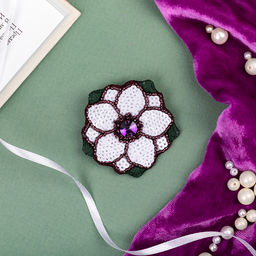 Klart набор для вышивания 10-516 Брошь. Анемон 4.5 х 4.5 см