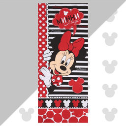 Полотенце Минни Маус 60х140 см, 100% хлопок 160гр/м2