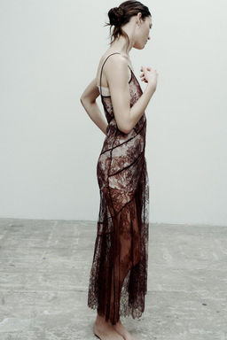 ASYMMETRIC LACE DRESS