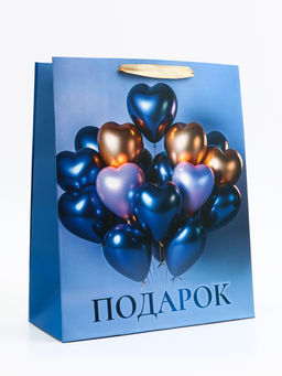 Цена за 2 шт. Пакет подарочный «Подарок», M, 25.5×32×9 см