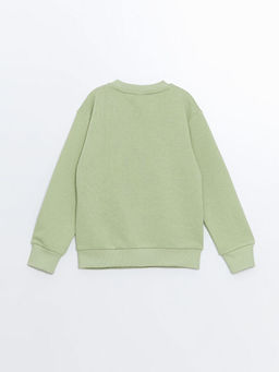 Bisiklet Yaka Basic Uzun Kollu Erkek ?ocuk Sweatshirt - Waikiki фото 3