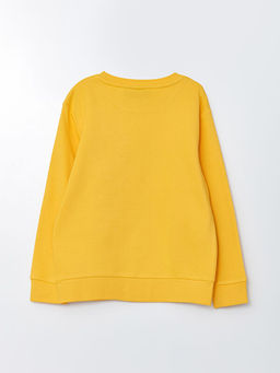 Bisiklet Yaka Arabalar Bask?l? Uzun Kollu Erkek ?ocuk Sweatshirt - Waikiki фото 2