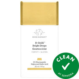 Drunk Elephant Светящиеся капли B-Goldi™ с 5% ниацинамидом для улучшения тона кожи и прозрачности, 30 мл