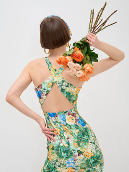 Платье с принтом масло OD-632-2