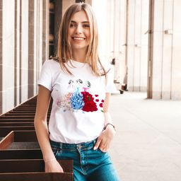 Эксклюзивная футболка Yana Pletneva упаковка плотный Zip пакет!  фото 2