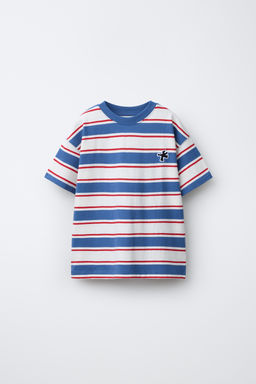 CAMISETA RAYAS PARCHE LOGO / rayas