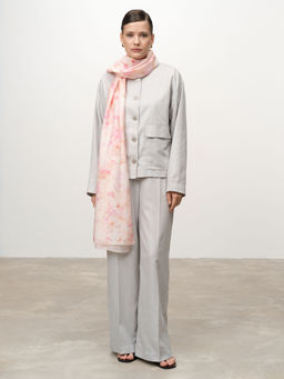 Бомбер из льна 4211892 серебро