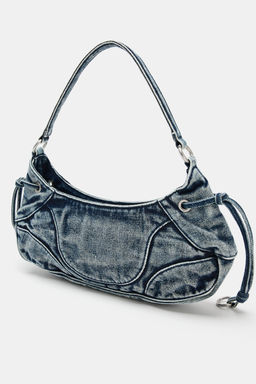 BOLSO DE HOMBRO DENIM / Azul Vaquero - Zara фото 4
