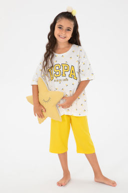 K_z _ocuk Krem Pijama Tak_m_ Sepette S_rpriz _ndirim - U.s. polo assn фото 7
