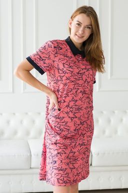 Платье женское из пике Лакост 2 maxi розовый - Амадэль фото 7