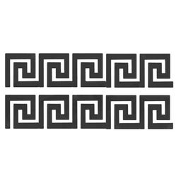 Зеркало настенное «Лабиринт», на клеевой основе, акриловое, 10 шт., 10×10 см, чёрное