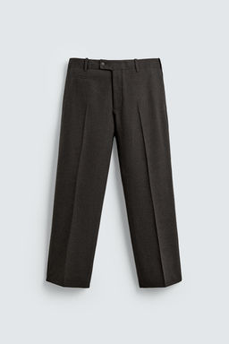 REGULAR FIT FLANNEL TROUSERS - Zara фото 7