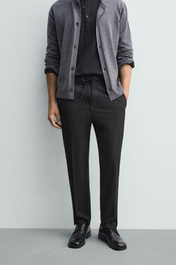 COMFORT FIT JOGGER WAIST TROUSERS - Zara фото 52