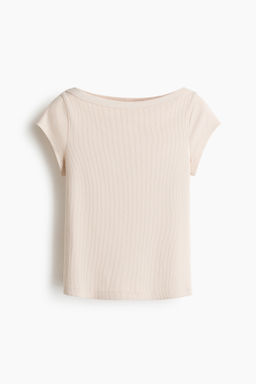 Top en punto de canal? con escote barco - H&m фото 4