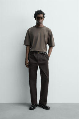 REGULAR FIT CHINO TROUSERS - Zara фото 11