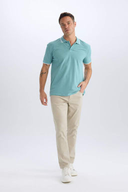 Regular Fit Basic Duz K?sa Kollu Polo Tisort - Defacto фото 3