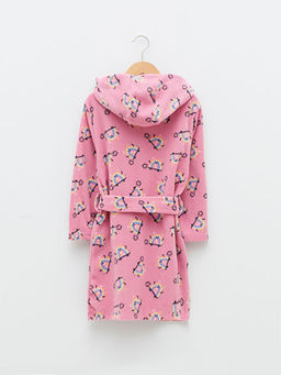 Kap??onlu Desenli Uzun Kollu Polar K?z ?ocuk Sabahl?k - Waikiki фото 2