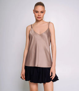 Топ #ОКТ025001, тёмно-бежевый - Dommod фото 6