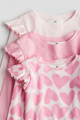 Pack de 3 camisetas de punto con volantes - H&m фото 2