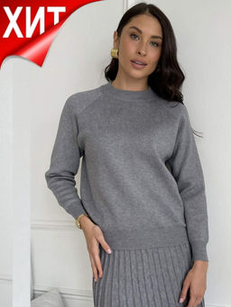 Джемпер P522-1554 grey melange