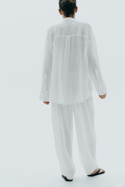 OVERSIZE GAUZE SHIRT - Zara фото 29