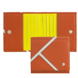 Итальянский кожаный кошелек DuDu серии Flavio | коричный