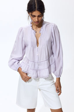 Pintucked blouse - H&m фото 4
