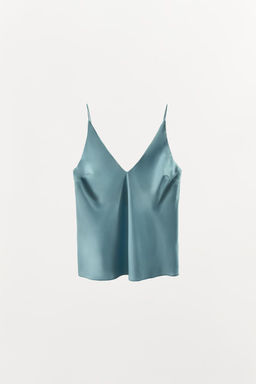 STRAPPY SATIN TOP - Zara фото 9