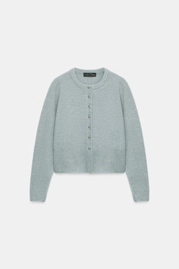 CARDIGAN WITH BALL BUTTONS - Zara фото 6