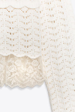 CHENILLE ROMANTIC CARDIGAN - Zara фото 9