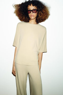 OVERSIZE FLOWING T-SHIRT - Zara фото 25
