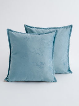 Набор наволочек велюр голубой