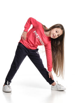 Костюм для девочки с брюками UD 1278 коралловый - Mini maxi фото 2