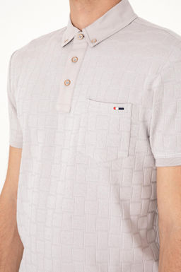 Erkek Slim Fit Polo Yaka A__k Gri Ti__rt Sepette S_rpriz _ndirim - U.s. polo assn фото 7