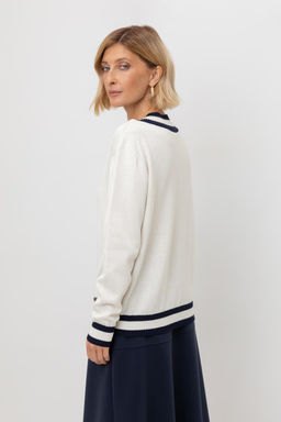 ЕВ 30204/молочный джемпер жен