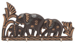 Вешалка для ключей Слоны(дерево ) №Пи110 2шт/уп.