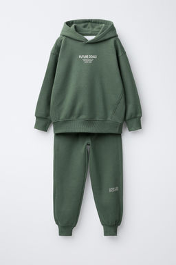 SLOGAN SWEATSHIRT AND JOGGERS SET