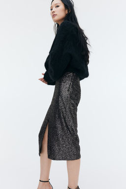 Sequined midi skirt - H&m фото 3