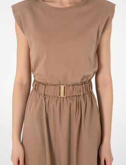 Kahverengi Regular Fit Dokuma Elbise - Pierre cardin фото 5