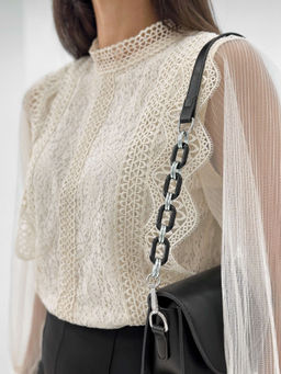 Блузка Сидни (пудровый) - Nadi bordo фото 51