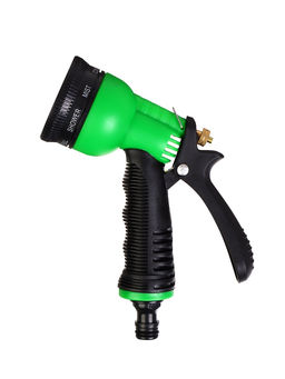 Набор для полива: пистолет-распылитель, коннектор 1/2 (12 мм) - 2 шт., штуцер 1/2-3/4, быстросъёмный, пластик, Greengo  фото 4
