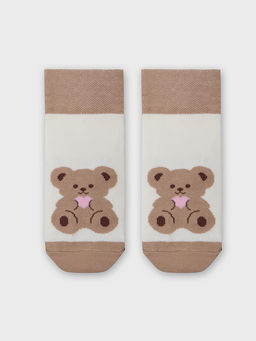 Цена за 5 пар! Носки детские с антискользящими точками