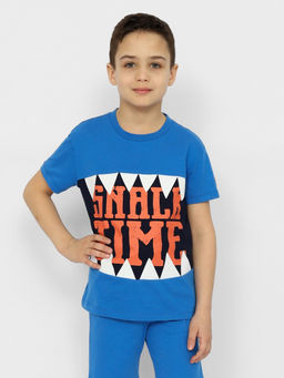 CRB wear/CSKB 63552-42-370 Футболка для мальчика,синий/Ex.Cherubino