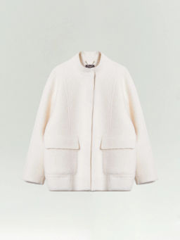 EMKA / Бомбер с накладными карманами из шерсти фото 8