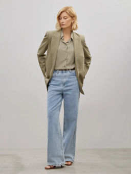 Рубашка прямого кроя B2660/sage - Emka фото 3