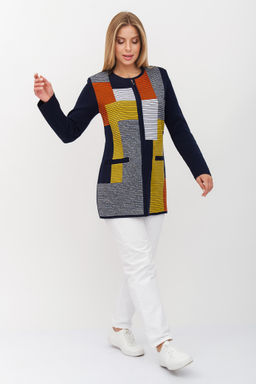 Жакет Д 2649/сине-терракотовый (2130) - Текстильная мануфактура фото 8