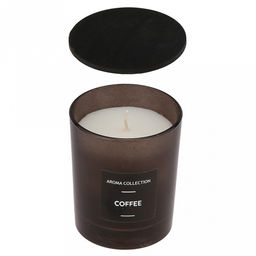 Свеча Incense д7см, h9см, ароматическая Cofee, в стеклянном стакане, время горения 32 часа (Россия)