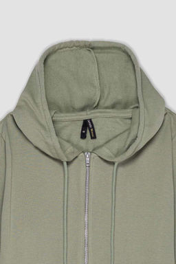 Толстовка на молнии с капюшоном - Defacto фото 2