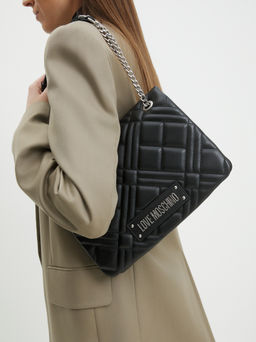 Женская сумка на плечо LOVE MOSCHINO QUILTED BAG Артикул 4377222, черный - Just cavalli фото 2